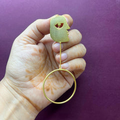 Clover: Handmade Brass Earrings