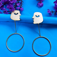 Clover: Handmade Brass Earrings