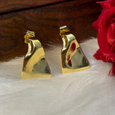 Dented Dainty Golden Earrings