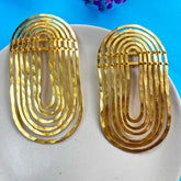 Golden Aura Statement Earrings