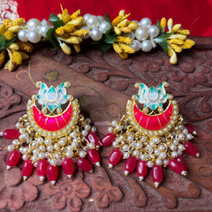 Waheeda: Meenakari Earrings