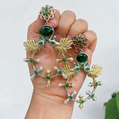 Tisha Earrings: Classic Silver Look Alike Earrings