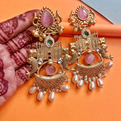 Heer: Golden Statement Earrings
