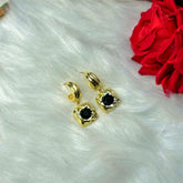 Celia: Cute Little Golden and Black Party Earrings