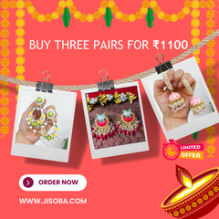 Diwali Exclusive: 3 Gorgeous Earrings for ₹1100 – Limited Time Offer!