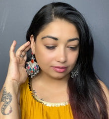 Banjaran: Vintage Afghani Earrings (Long)