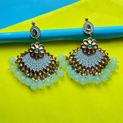 Neelambari: Pastel Blue Earrings