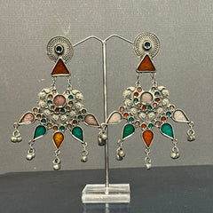 Saloni: Jewellery Oxidised Afghani Tribal Earrings for Girls and Women