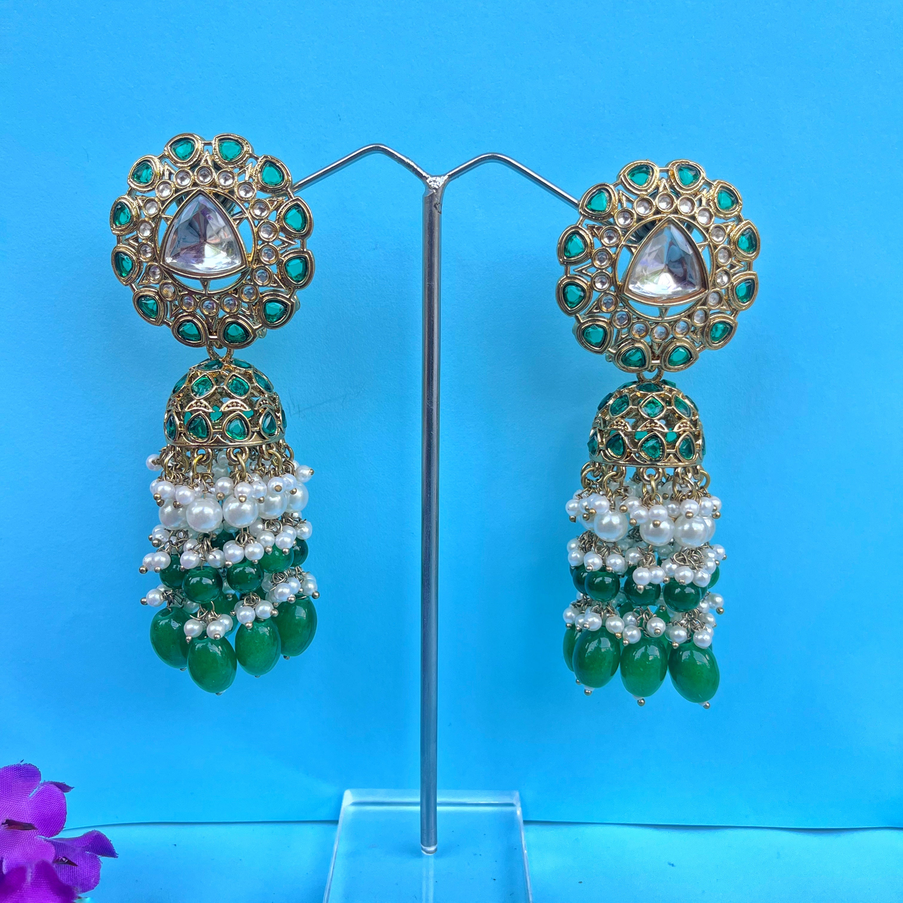 Bhavya: Kundan Tassel Jhumkas