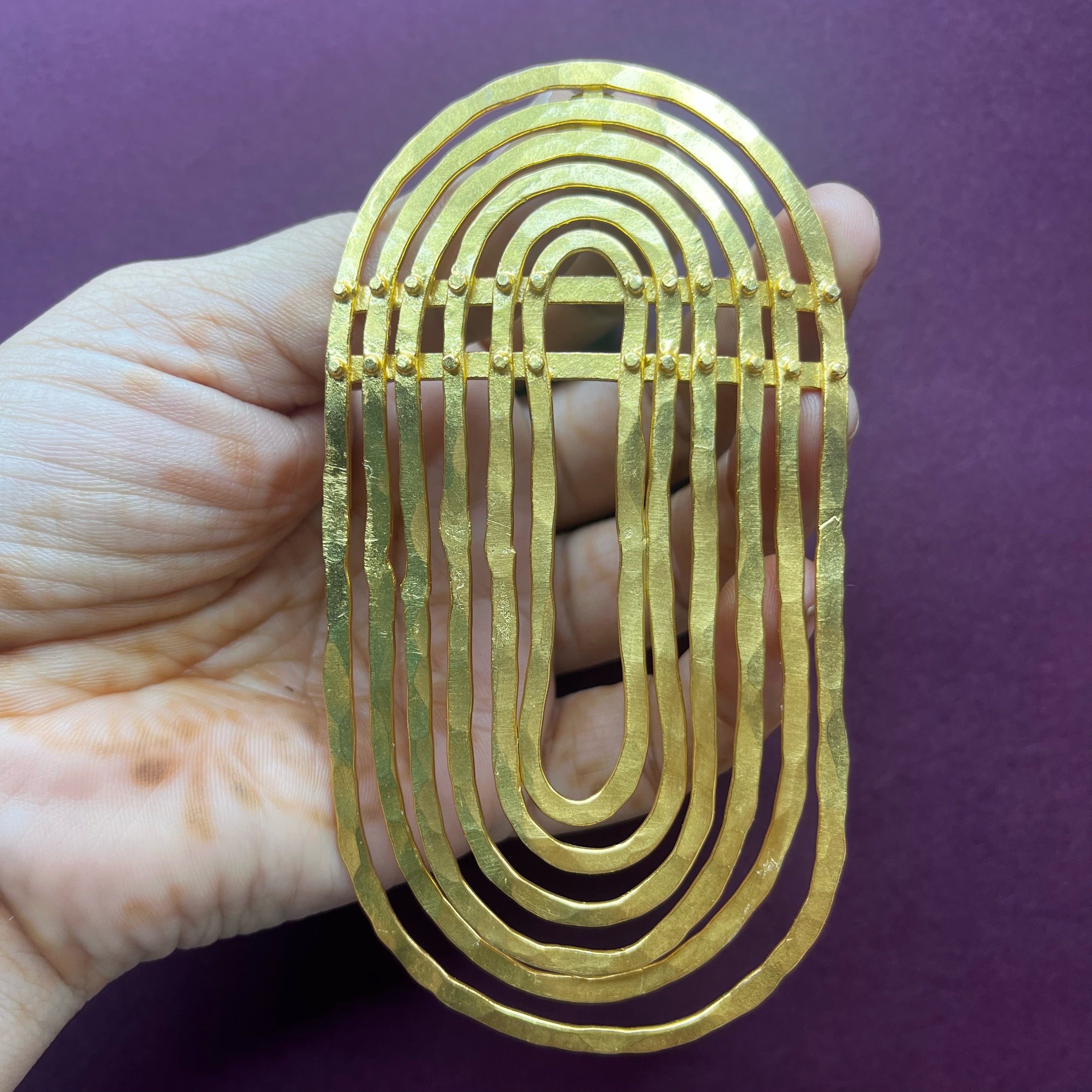 Golden Aura Statement Earrings