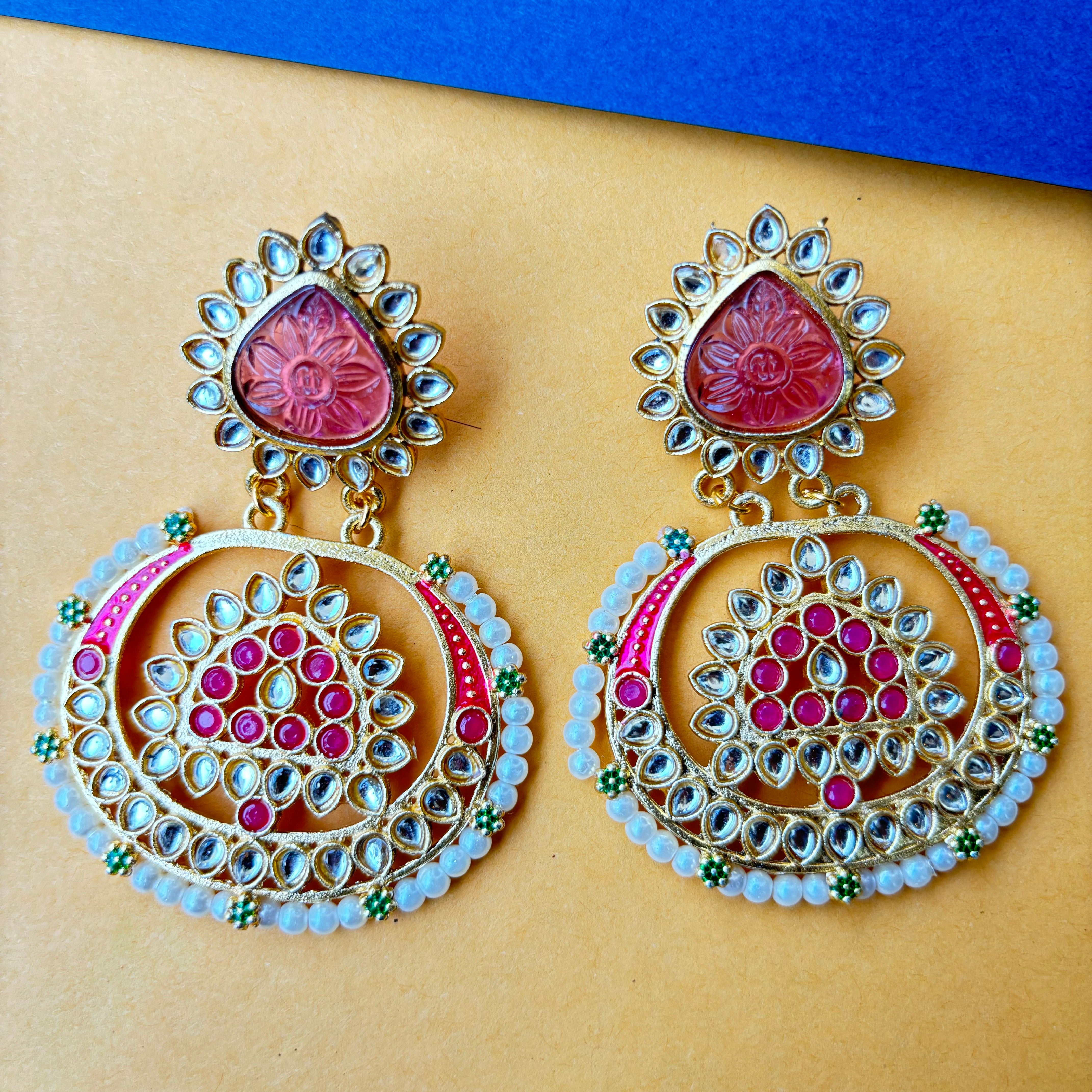 Kanika: Affordable Kundan Earrings