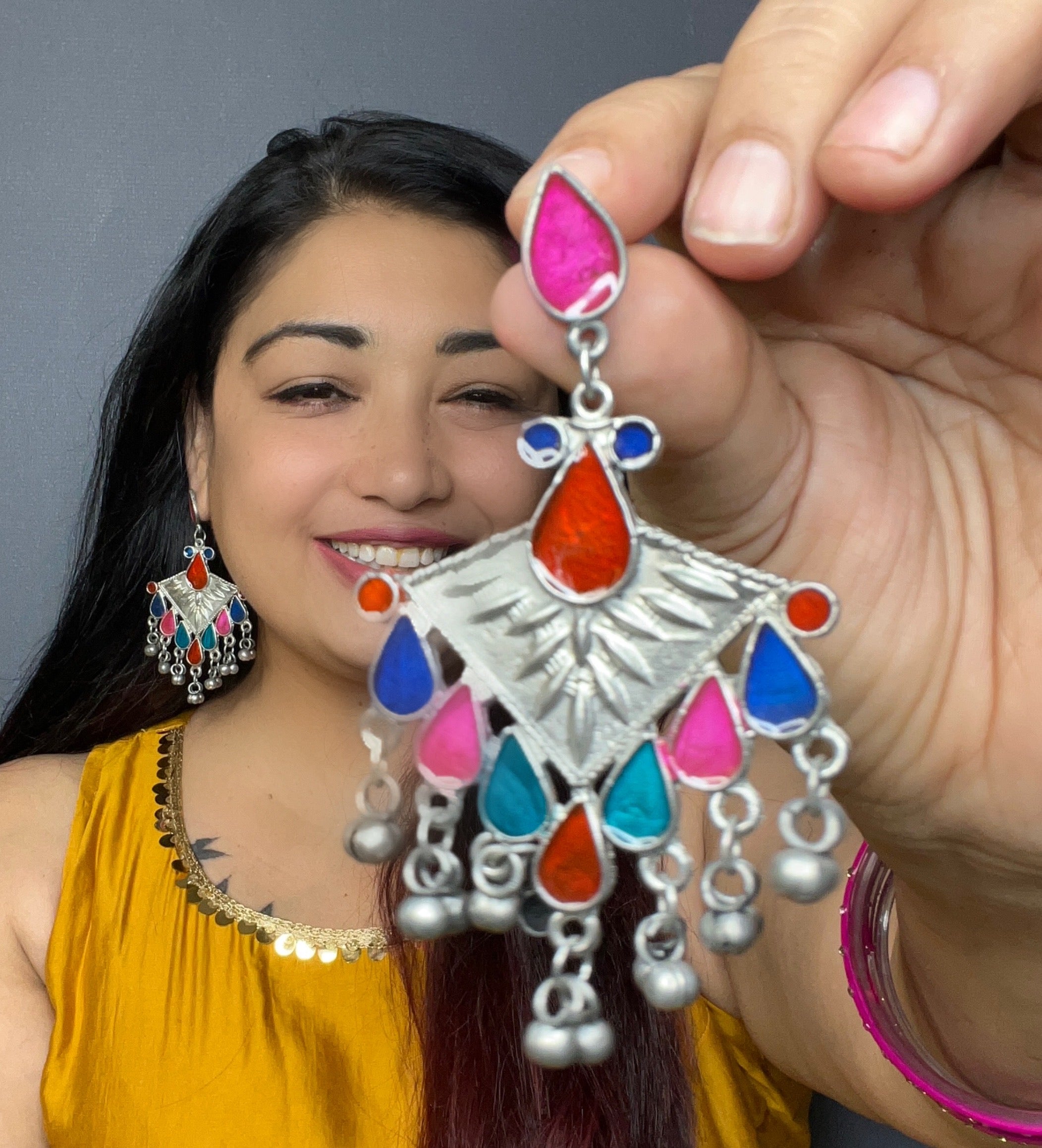 Banjaran: Vintage Afghani Earrings (Long)