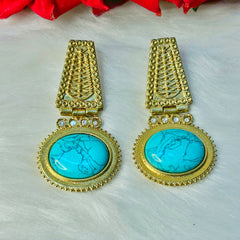 Vintage Glam Turquoise Earrings