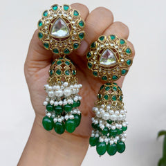 Bhavya: Kundan Tassel Jhumkas