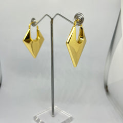 Pointy Dainty Golden Hoops| Anti Tarnish Earrings