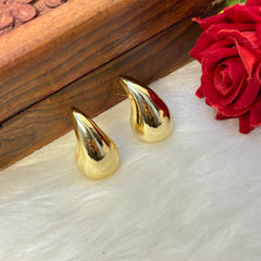 Golden Tear Drop Earring