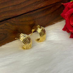 Golden Cascade Hoops: Everyday Office Earrings