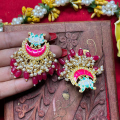 Waheeda: Meenakari Earrings