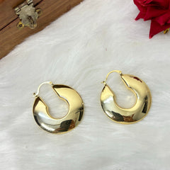 Party Ready : Flat Golden Hoops