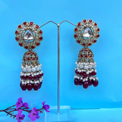 Bhavya: Kundan Tassel Jhumkas