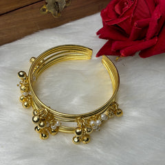 Queen: Golden Ghunghroo Cuff Bracelet