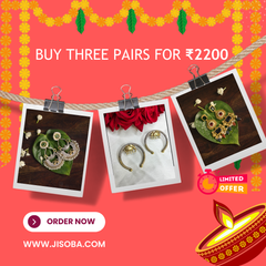 Sparkle This Diwali with 3 Earrings at ₹2200