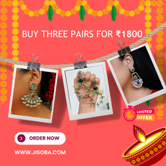 Festive Offer: Get 3 Elegant Earrings for ₹1800!