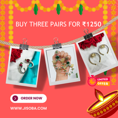 Diwali Special: 3 Stunning Earrings for Just ₹1250!